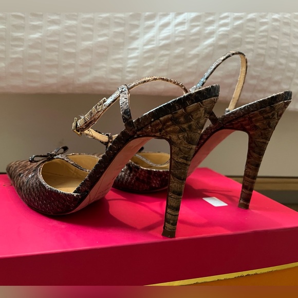Kate spade snakeskin heels size 8 - Picture 3 of 7